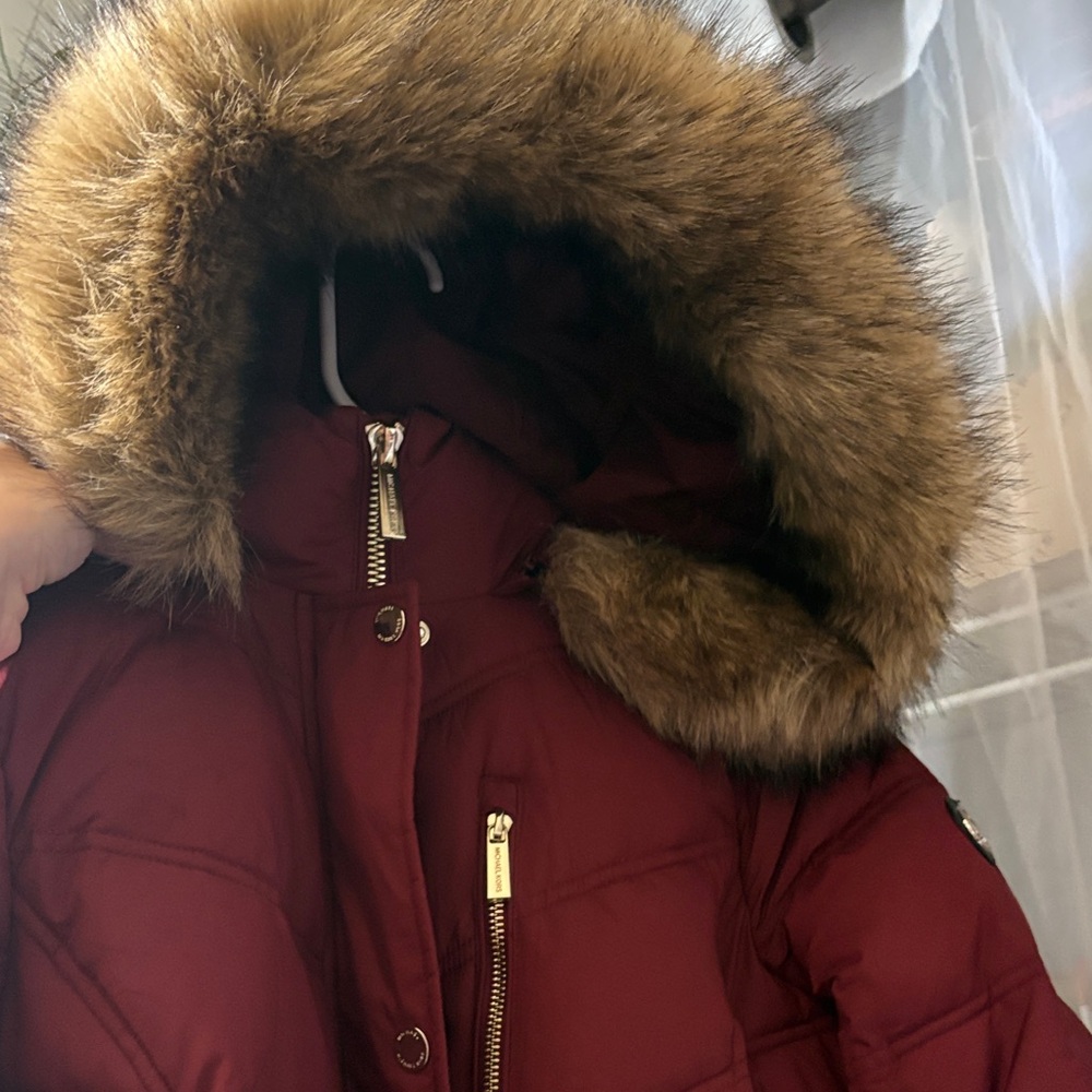 Burgundy Michael Kors Coat - Picture 3 of 5